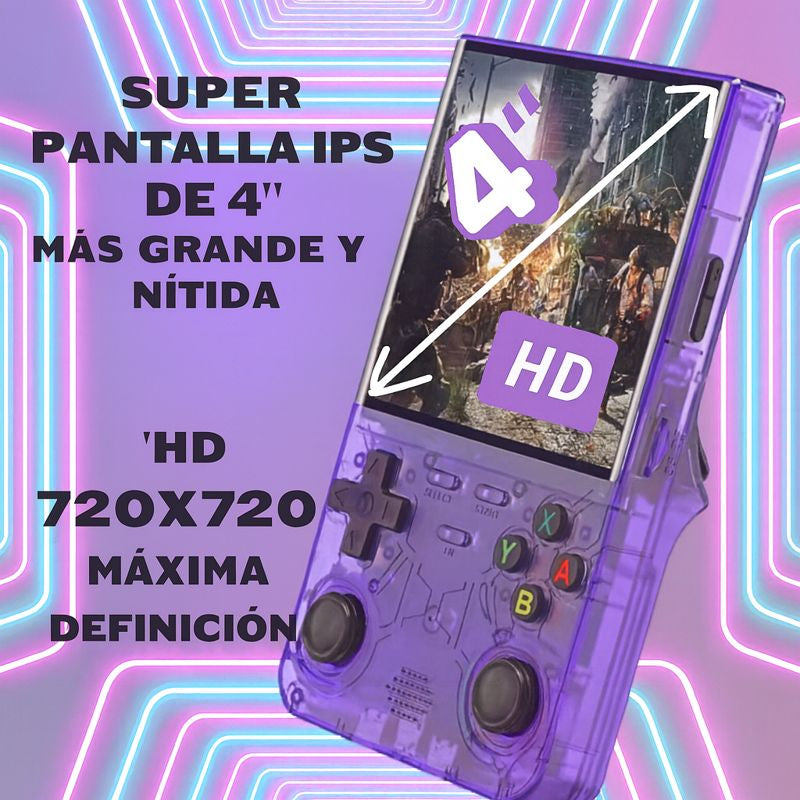 Retro Portátil con 20.000 Juegos Integrados.